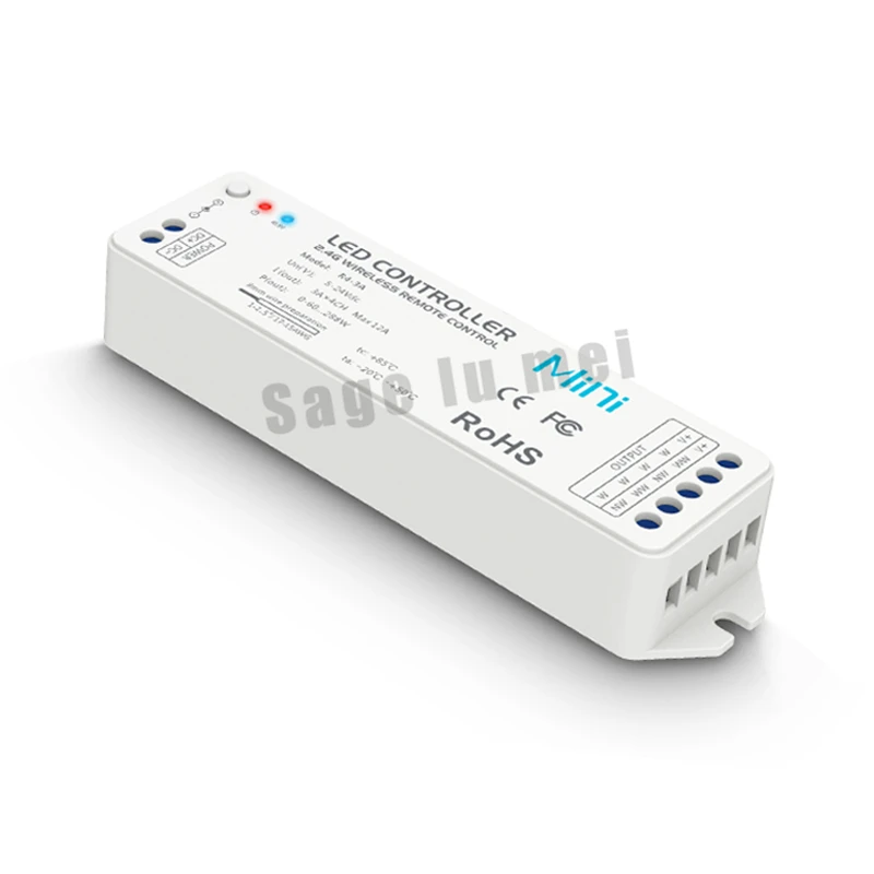 

R4-3A CV wireless receive constant voltage, match the model V1 RF dim remote controller ,RGB LED controller for LED strips tape