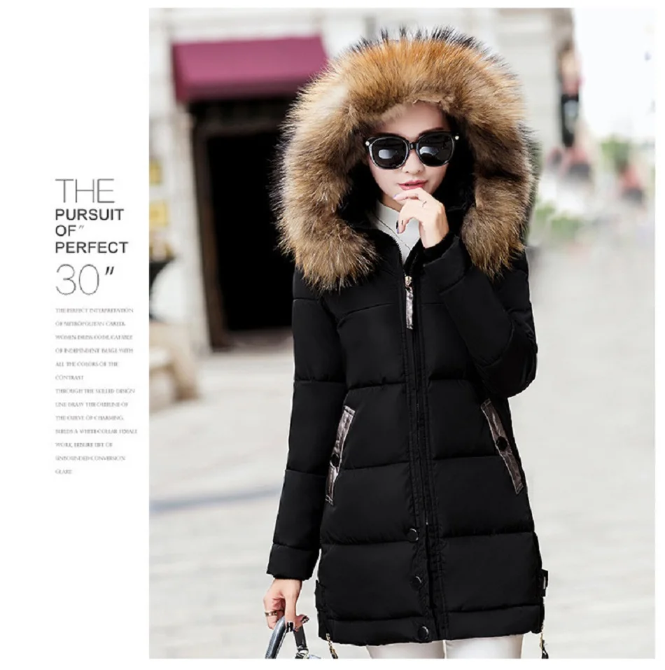 TYJTJY, зимняя женская куртка,, новая мода, уплотненный теплый зимний пуховик, Женская парка, длинное пальто, тонкие меховые шубы с капюшоном