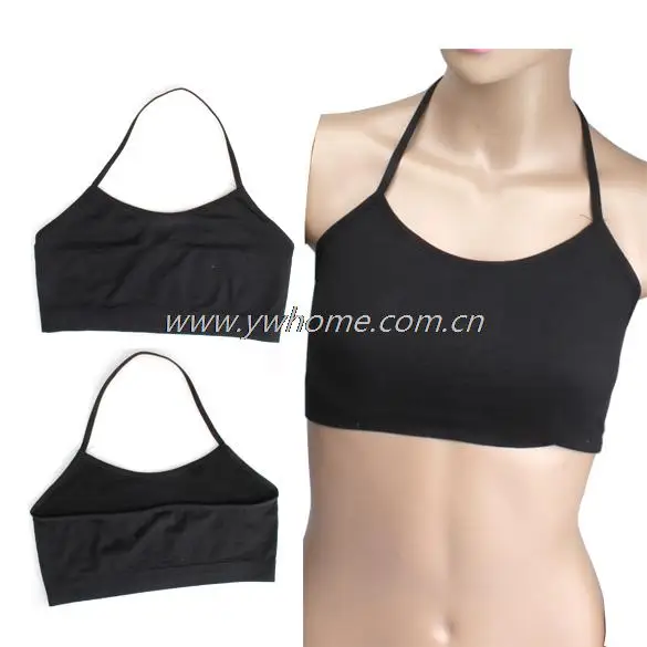 

Hot Sale Women Strapless Bandeau Halter Tube Top Crop Bra Black