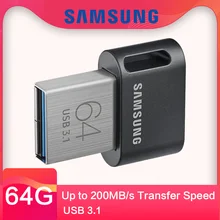 samsung USB 3,1 флеш-накопитель 32 Гб 64 Гб 200 МБ/с. металлический флеш-накопитель Mini-USB 128 ГБ 256 300 МБ/с. U Диск флеш-накопитель