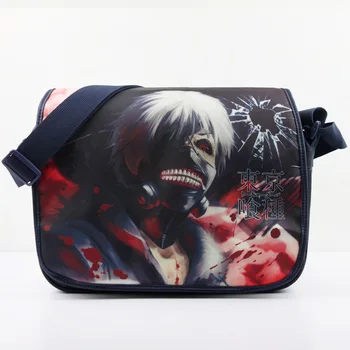 

Colorful Tokyo Ghoul polyester shoulder bag printed w/White Hair Kaneki Ken DSTY C style