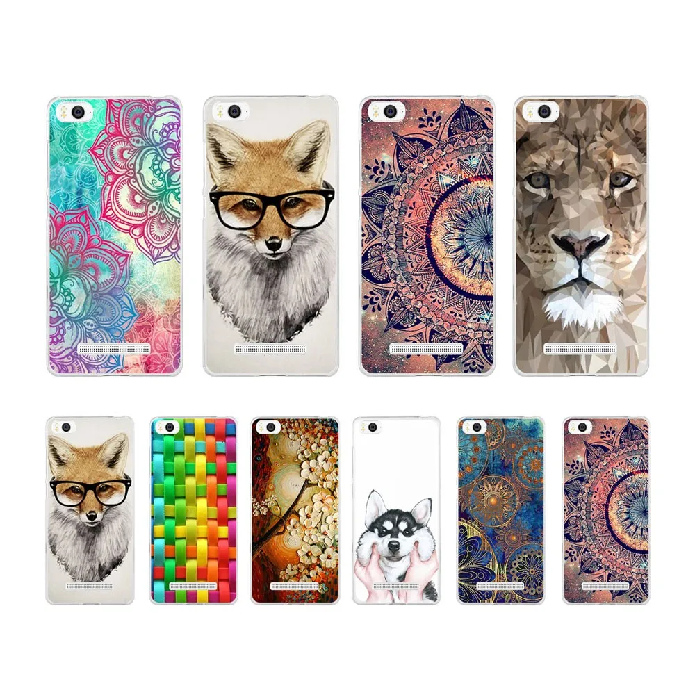 

Cool Fashion Soft Cases For Xiaomi Mi4i Mi4c Transparent Printing Ultra-Thin Silicon TPU Phone Cases Cover For xiaomi Mi 4i 4c
