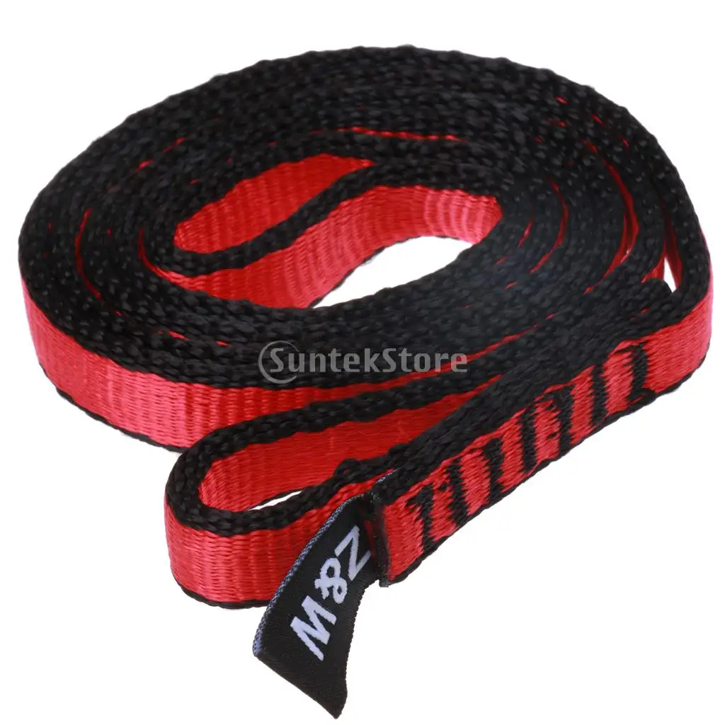 23KN Nylon Sling Loop Rock Climbing Rappelling Descender Security Strap