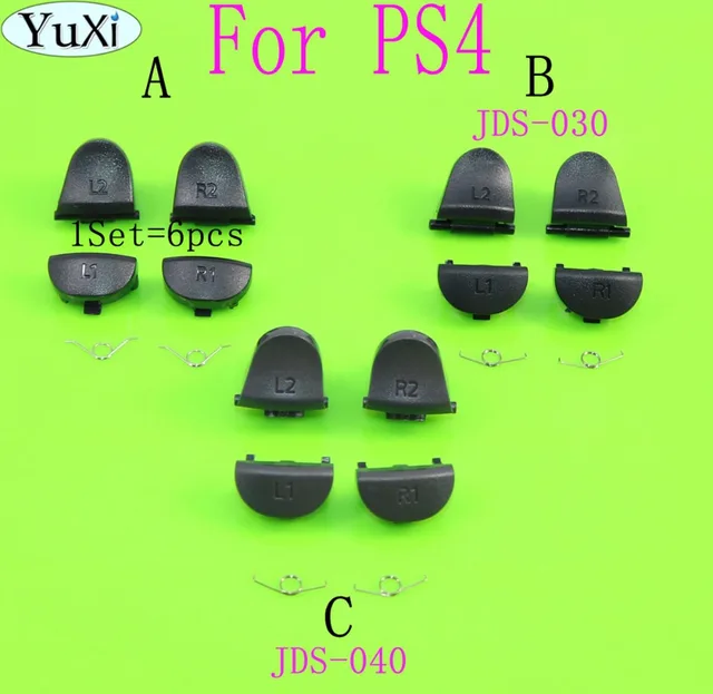 Best Offers YuXi Replacement JDS 030 JDM-030 JDM-040 For Playstation 4 Controller L2 R2 L1 R1 Springs For PS4 Trigger Button