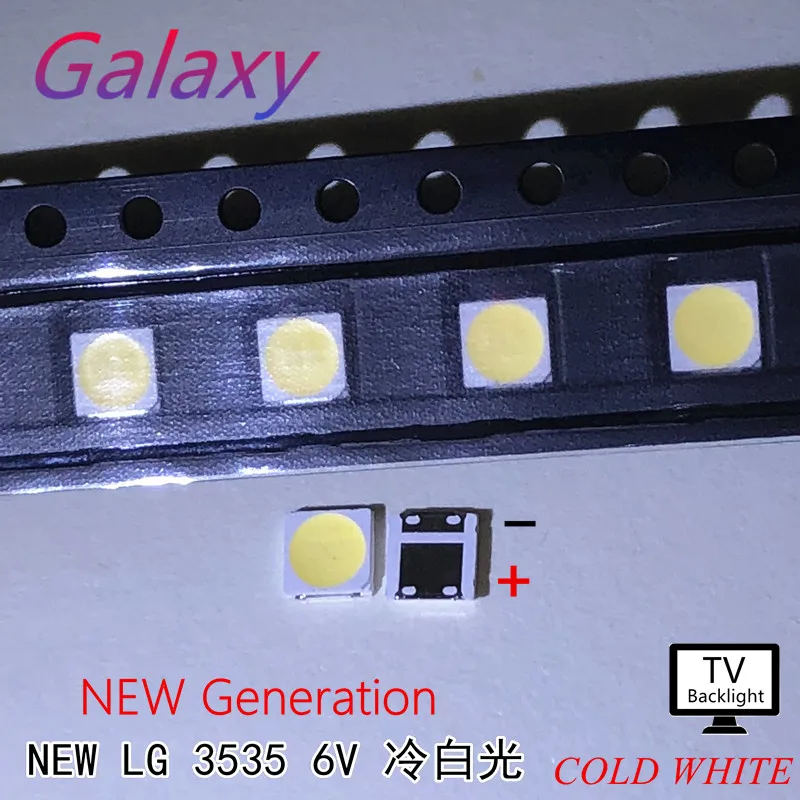 LG 200 шт. Innotek светодиодный ная подсветка 2 Вт 6 в 3535 холодный белый ЖК Подсветка для