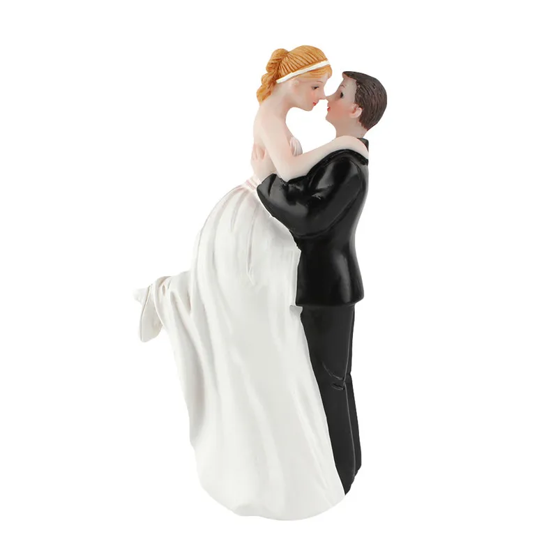 Funny Wedding Couple Cake Decoration Figurines Resin Home Decoration Ornaments Wedding Supplies Decoration Maison 40JY2801