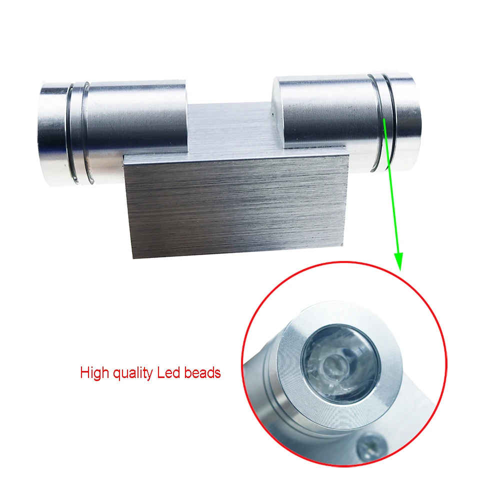  LED Indoor Wall Lamp 2 Beads 2W 6W Light Aluminum Astigmatism Wall-mounted Sconce For Corridor Aisl - 32863141907