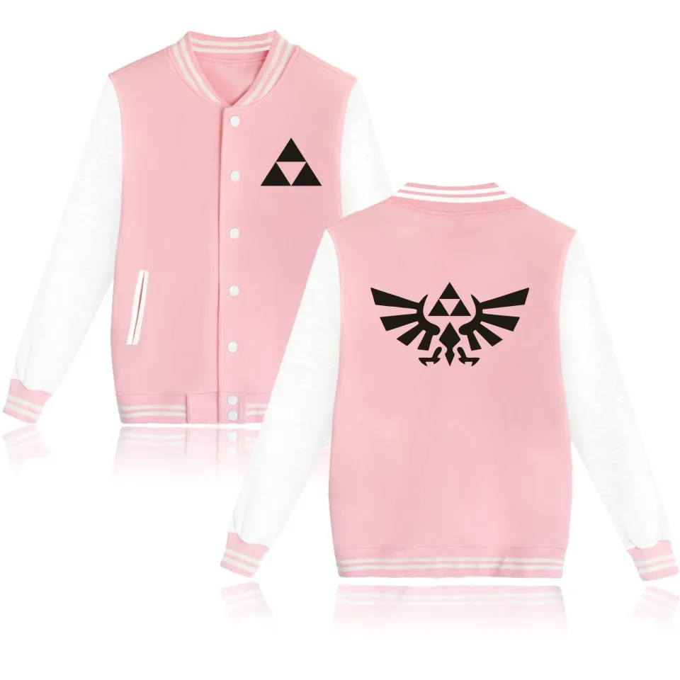 

2017 Hot Sale New Arrivals Zelda Design Capless Hoodies Men's Baseball Jacket Large Size 4XL Moletom Masculino 4 Colors Hoodie