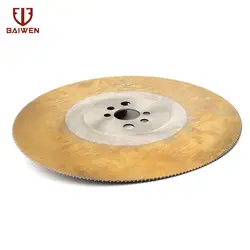 HSS Циркулярный пильный диск 10 "режущий диск для металлической меди из железа из нержавеющей стали трубы бар 250*1,2*32 мм М2 желтый 1 шт