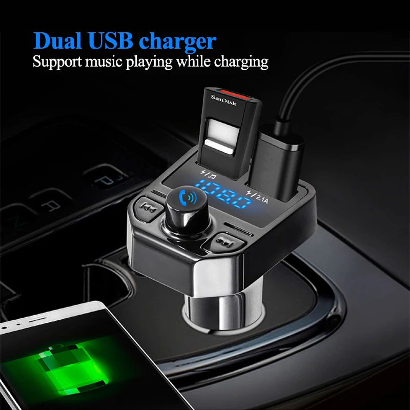 Buy Car FM Transmitter Wireless Car MP3 Radio USB TF