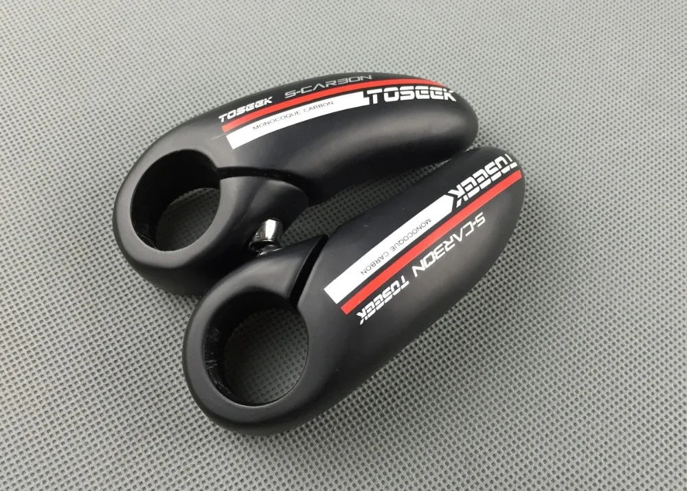 TOSEEK UD Matte Carbon Fiber Bicycle MTB Bar Ends Mountain Bike Small Auxiliary Handlebar 85g