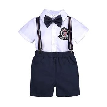 

2019 New Year Boys Clothes Sets Summer BGentlemans Suit Children's Clothing Boys Set Costume For Kids Clothes Outfits Suits