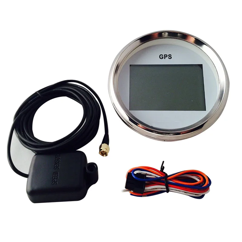85 мм Цифровой gps Спидометр Одометр 0-999 узлов км/ч mph 12 В/24 В с подсветкой для мотоцикла, яхты, судна, транспортного средства