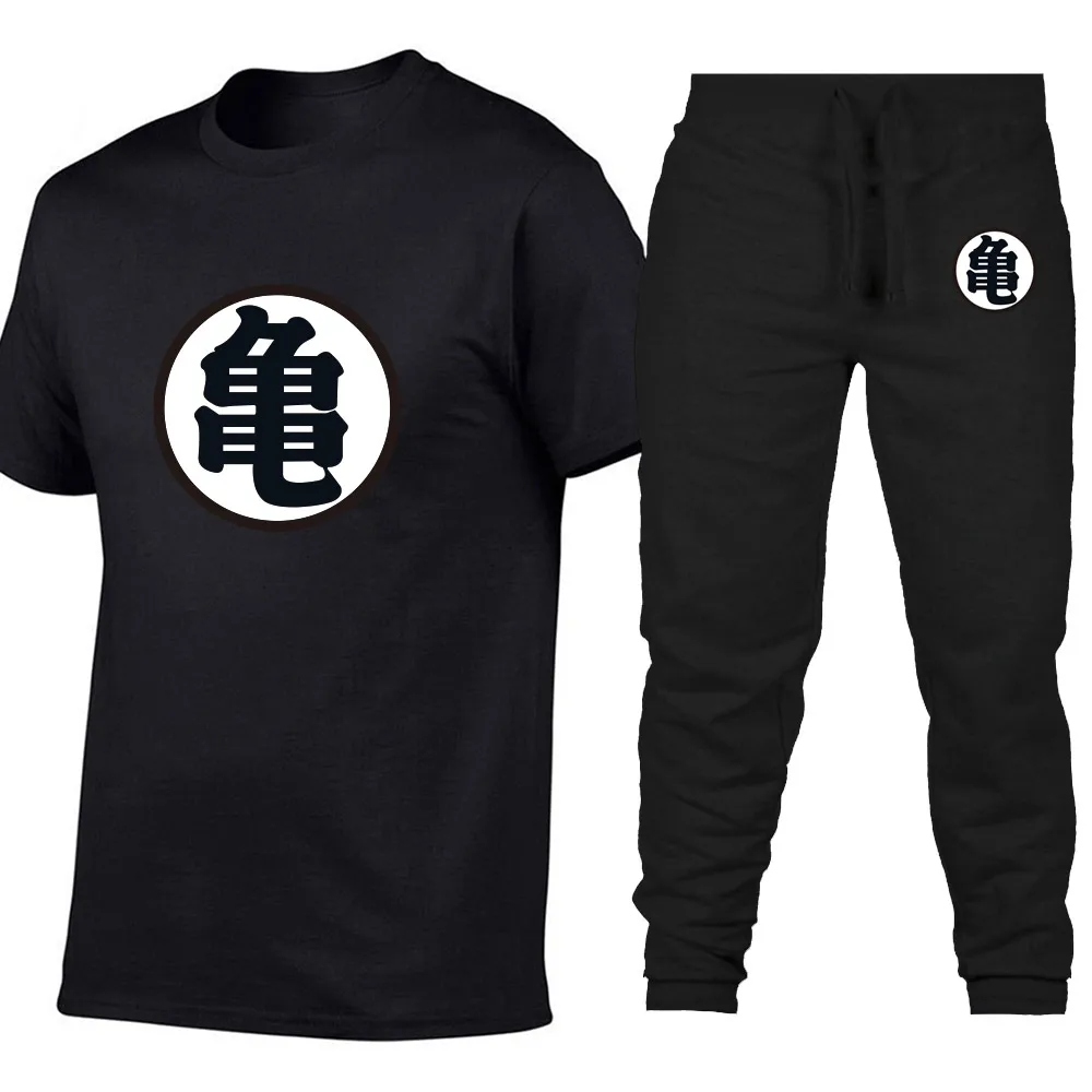 

New Men's Sets Z T Shirts+Sweatpants men clothing Two pieces suit tracksuit summer male Casual Tshirts Gyms clothing