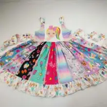 Милое нарядное платье с принтом для маленькой девочки; нарядные платья для маленькой принцессы