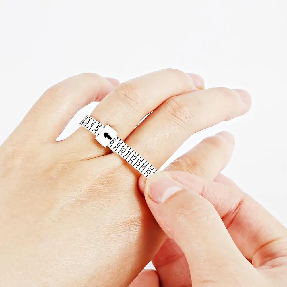

Essential Supplies Ring Sizer UK/US Official British/American Finger Measure Gauge For Men Womens Sizes Ring Jewelry Measurer
