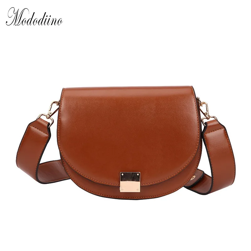  Mododiino Vintage Crossbody Bags For Women 2019 Female Small Saddle Bag Leather Shoulder Bag Luxury - 33027332126
