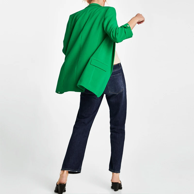 2018 Autumn Solid Blazer Women Elegant Mid-Long Three Quarter Sleeve Pearls OL Suit Blazer Women's Jacket blazer feminino AO542 2018 Autumn Solid Blazer Women Elegant Mid-Long Three Quarter Sleeve Pearls OL Suit Blazer Women's Jacket blazer feminino AO542