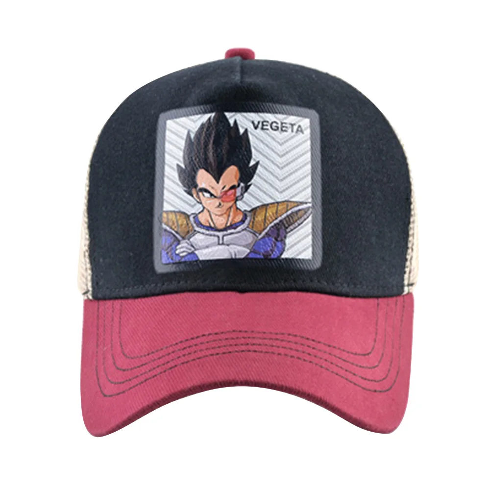 Аниме Dragon Ball бейсболки мультфильм Saiyan хип хоп мужские и женские бейсболка для папы летние дышащие сетчатые грузовые шапки уличная