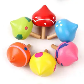 

5Pcs/set Cute Wooden Beyblade Mini Gyroscope Intelligence Training Freehand Education Beyblade Toys For 1~5 Years Old Children