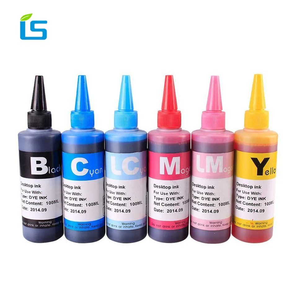 

6 Color 100ml Universal Ink Refill Dye Ink kit for Epson for Canon for HP for Brother for Lexmark printers for CISS Cartridges