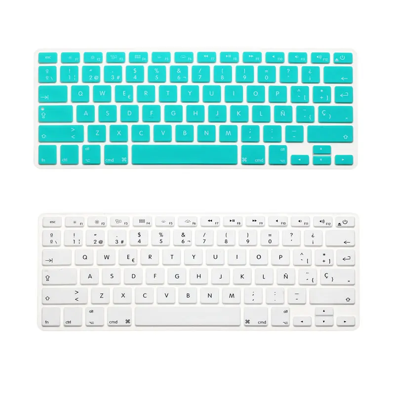 Версия США силиконовый чехол для клавиатуры Macbook Air 13 Pro 15 Испанский язык