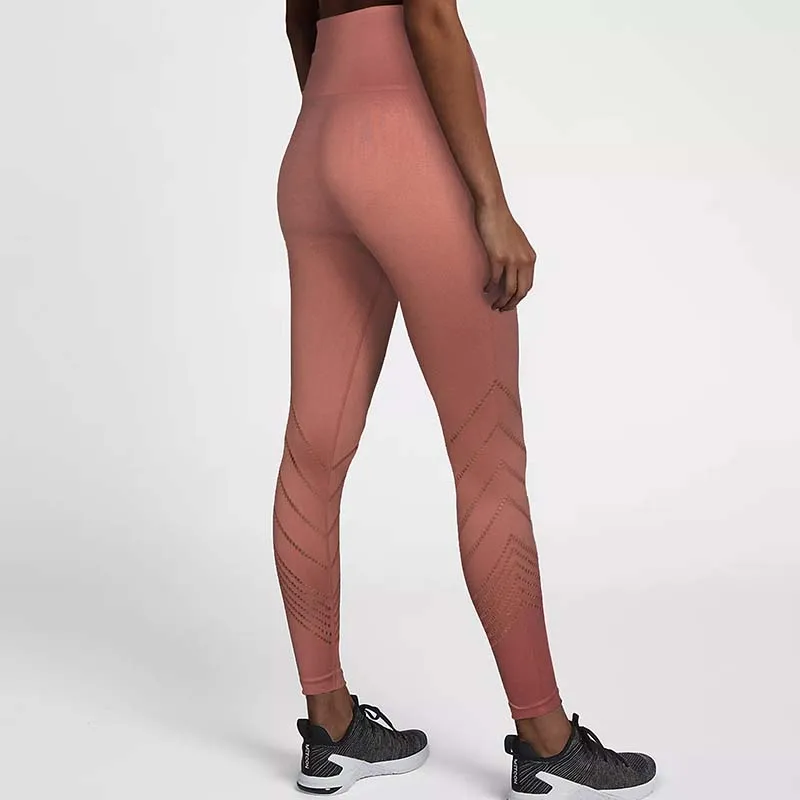 Женские штаны для йоги с широким поясом, выдалбливают лодыжки, для фитнеса, спортивные Леггинсы, штаны для пробежки, для контроля живота, одежда для спортзала