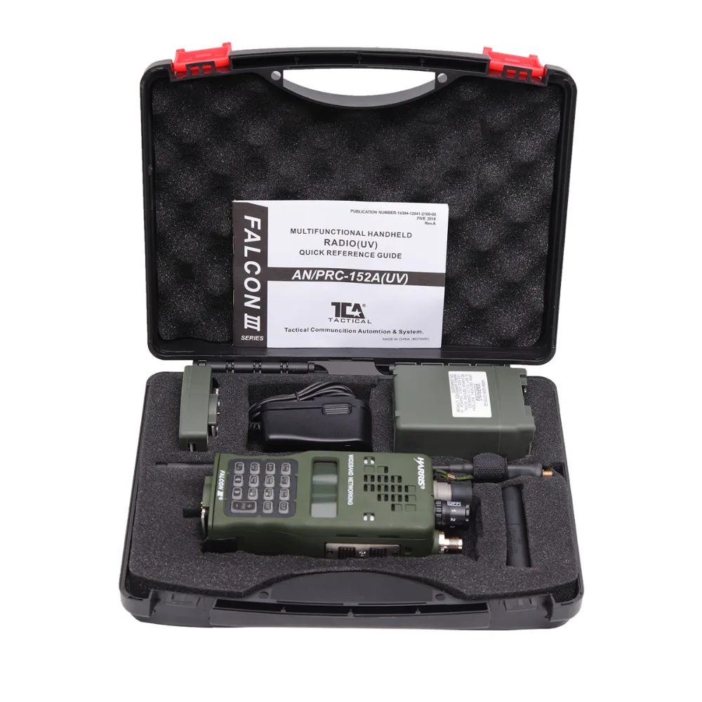 TCA AN/PRC-152A(UV) IPX7 армейская тактическая CS VHF UHF Двухдиапазонная Военная MBITR алюминиевая рация Ham двухстороннее радио PRC 152