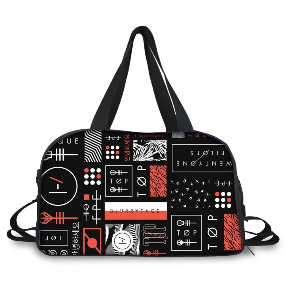 Индивидуальные унисекс дорожная сумка Twenty One Pilots Сумка Пляжная Сумка Crossbody большой Ёмкость пары Duffel посылка