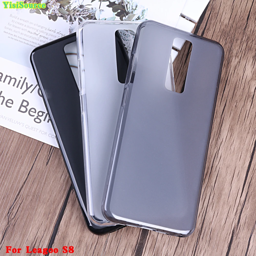 

Yisisource Cover for Leagoo S8 Case Soft Matte Pudding TPU Soft Silicone Gel Case for Leagoo S8 Back Shell Capa Copue 5.7''
