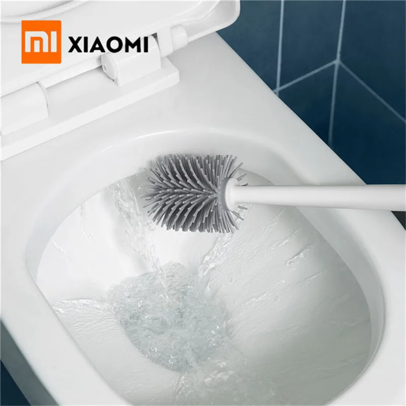 

Xiaomi Mijia YJ Vertical Storage Toilet Brush TPR Soft brosse wc toilette Brushand Bracket Set Bathroom Toilet deepCleaning Tool