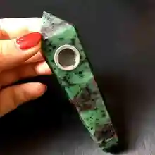 Для дого Новое поступление года заостренным Потрясающие морганит курительная трубка ручной работы Труба для табака