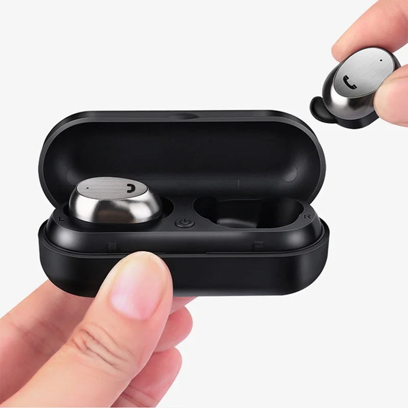 Продажа KAYINUO M9 TWS Bluetooth гарнитура беспроводной наушник металлический чехол для зарядки мини стерео музыка Bluetooth наушники с микрофоном для телефона