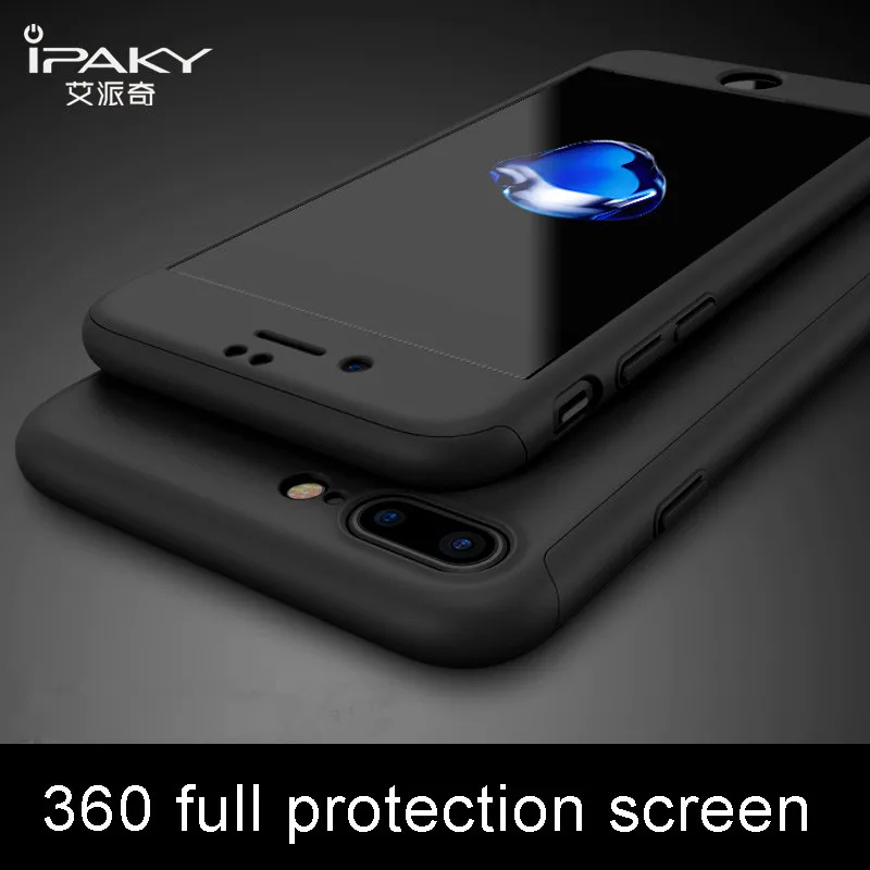 Чехол iPaky для iphone 7 6 6s ультратонкий 360 полноразмерный + закаленное стекло Защита