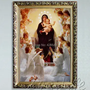 

Home Decor Jesus Christ Virgin Mary Holding The Jesus Art Decor Painting Print Giclee Art Print On Canvas Ready to Frame 6