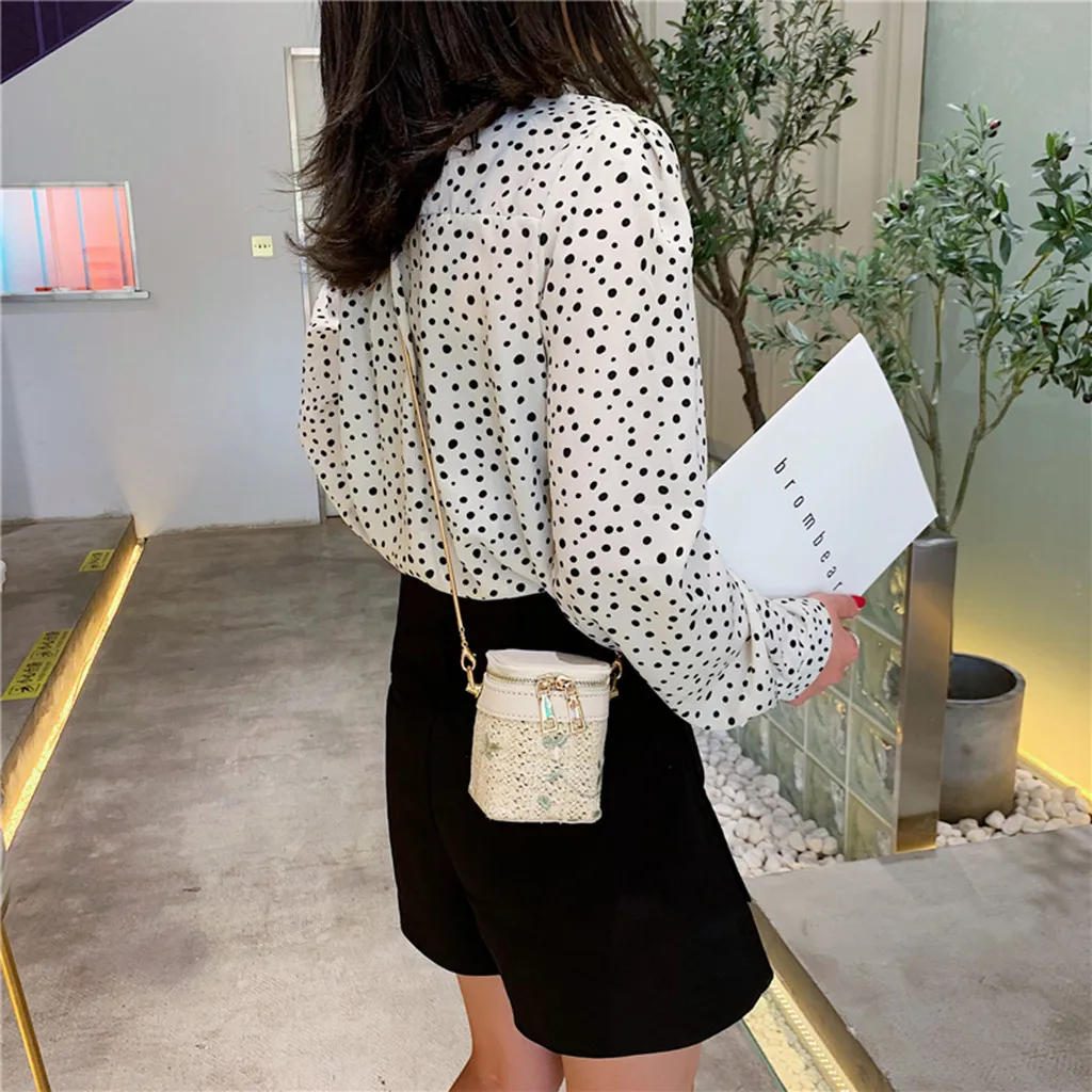 

Women Shoulder Bags Beach Lace Embroid Straw Bucket Bag Burlap Square Pack Messenger Bag Cherry Crossbody Bag bolsa feminina