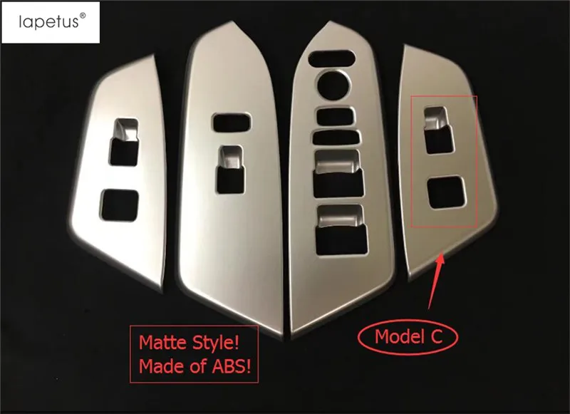 Model C Аксессуары Lapetus, подходят для Honda CR-V CRV, внутренняя дверная ручка, панель, объемный оконный переключатель, молдинг, крышка, комплект, отделка - Название цвета: Model C