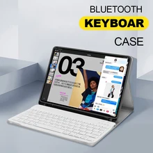 Для iPad Pro 11 10,5 чехол для клавиатуры с карандашом, тканевая текстура, силиконовая задняя крышка для iPad Air 3 чехол Funda