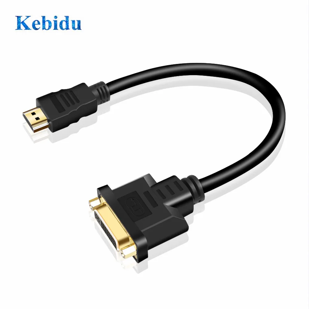 Адаптер Kebidu с HDMI на DVI мама папа конвертер 24 + 5 Поддержка 1080P для HDTV LCD PC плазменный