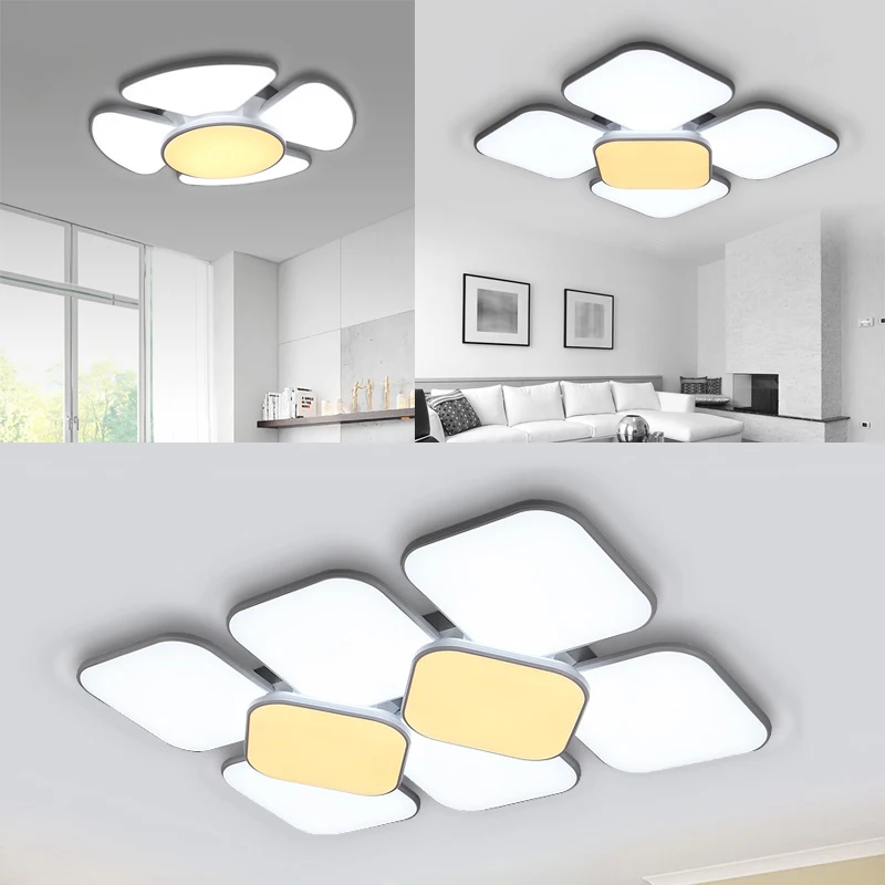 

Modern LED Ceiling Light 60W 90W Round 84W 132W Square Ceiling LED Lamp Indoor Home Lighting Decor Bedroom Living Room
