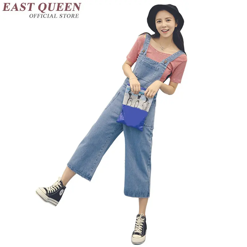 Mujer Invierno 2018 Para De Mono 1 Moda Femeninos Monos Mezclilla Femenina Vaqueros Kk353 qSt4wxz
