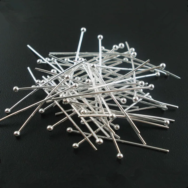 500Pcs Silver Plated Handmade Round Ball Head Pins DIY Crafts Jewelry