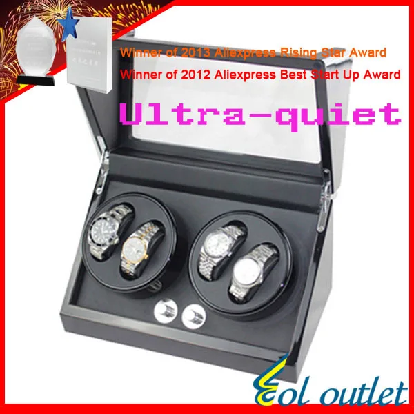 Superior Quality Ultra-quiet Motor Watch Winder for Automatic Mechanical Watch Capacity for 4 Watch