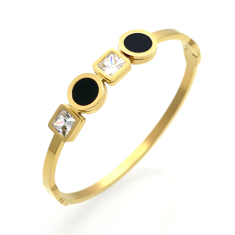 Женский браслет из нержавеющей стали 316L с фианитами|bracelets for|charm braceletbracelets for women |