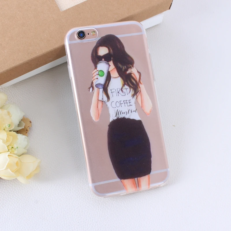 Case Of Pink Cake Macaroon On Print For Apple iPhone 5 5S 6 6S CasesTPU Back Cover Shell Capa Transparent back cover (3)