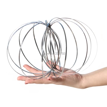 

Holoflux Flow Toy Holographic While Moving Creates a Ring Flow Rainbow Effect, Kinetic Magic wristband Intelligent toy Metal Toy