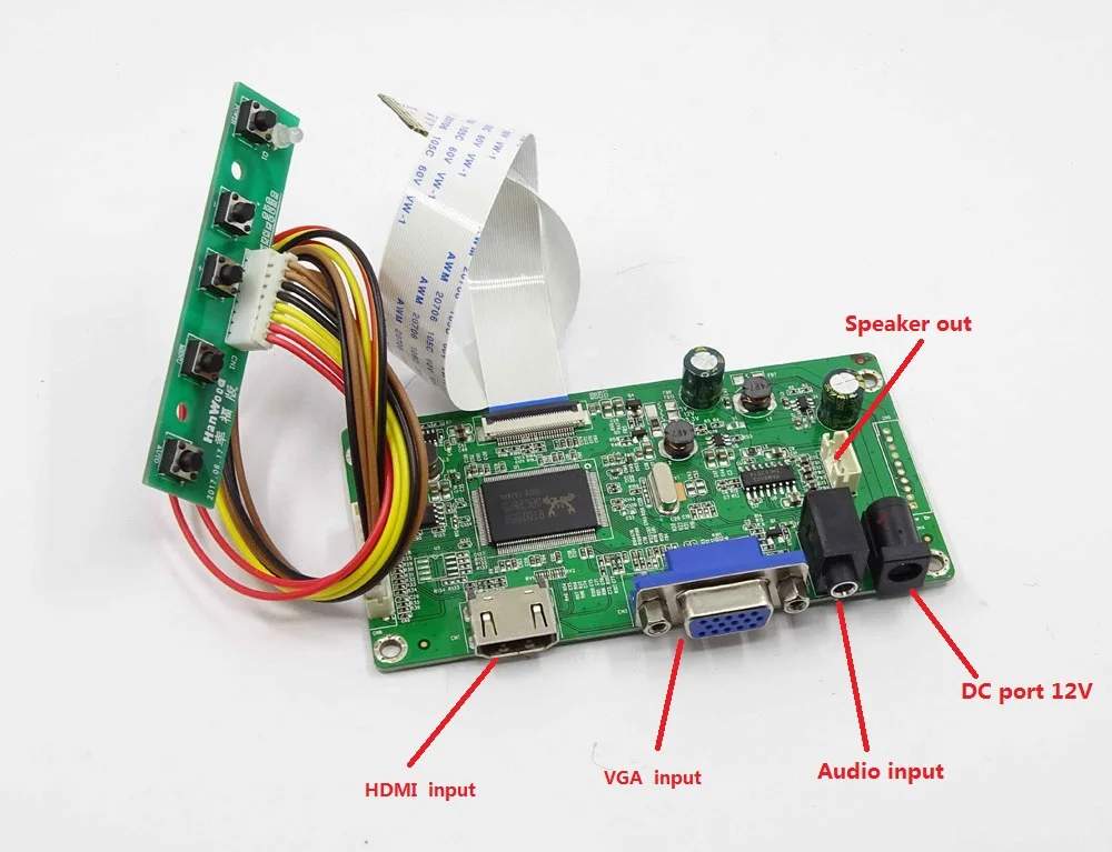 Для B156XTN07.0 HWAA 40Pin плата контроллера экран дисплей 15," HDMI DIY монитор 1366X768 комплект VGA ЖК-драйвер EDP светодиодный