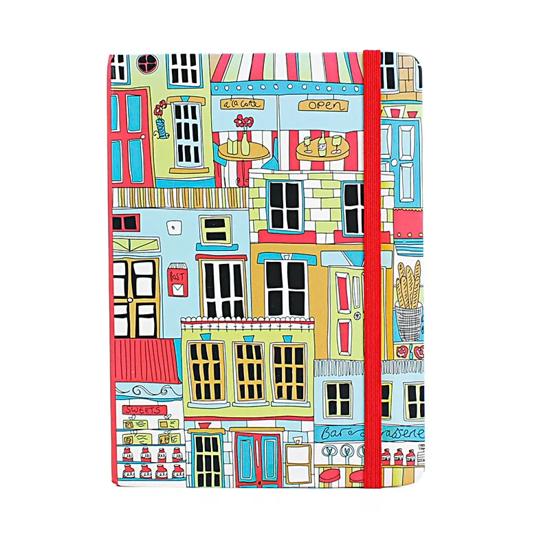 A6 Planner Graffiti City Ruled Hardcover Diary Planner Notepad Travelers Notebook Vintage Office School Supplies Bullet Journal - Цвет: BG-037-3