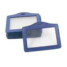 10 шт. офис выставка знаком ID кредитных карт горизонтальный держатель синий прозрачный