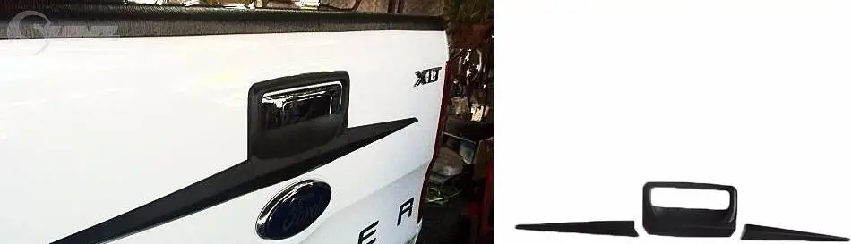 Автомобильный Стайлинг, черная накладка багажника для Ford Ranger T6 T7 2012- Wildtrak